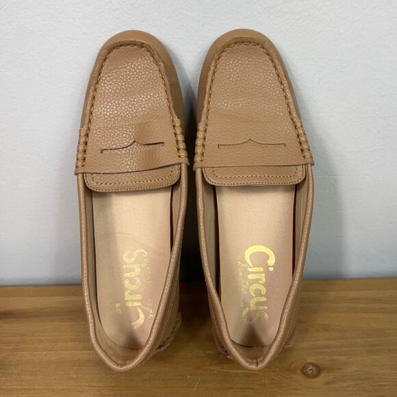 Circus By Sam Edelman Fayette Loafers in Beige Faux Leather Women's Size 7 - Picture 2 of 8